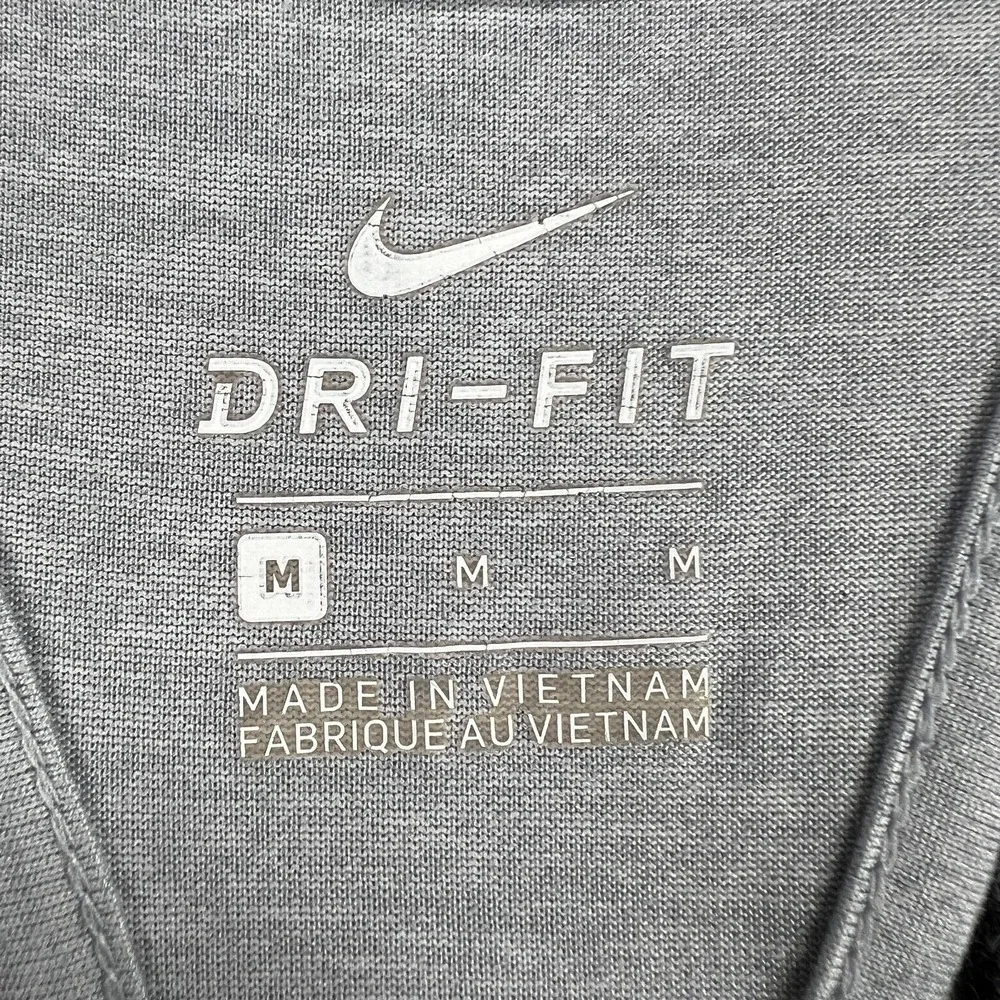 Nike Tank Top Shirt Womemsn Medium Gray Sleeveless Training Dri Fit Gym Run
